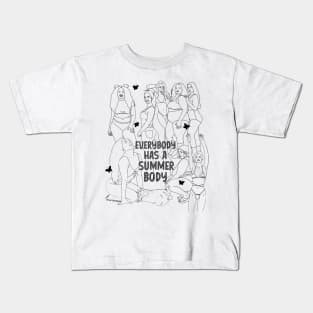 Color Me Body Positivity Print Kids T-Shirt